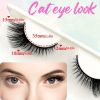 5 pairs Charming Cat Eye False Eyelashes - C/D Curling, Lengthening, and Eye-Opening Makeup Tool