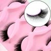 5 pairs Charming Cat Eye False Eyelashes - C/D Curling, Lengthening, and Eye-Opening Makeup Tool
