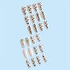 Gorgeous Leopard Press On Nails Fake Nails Acrylic Ballet Nails Rhinestone Design Adhesive Nails For Women And Girls 24 Pcs