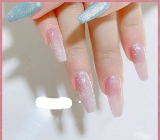 Milk Tea Crystal Stone Cat Eye Nail Polish (Option: V-10ML)